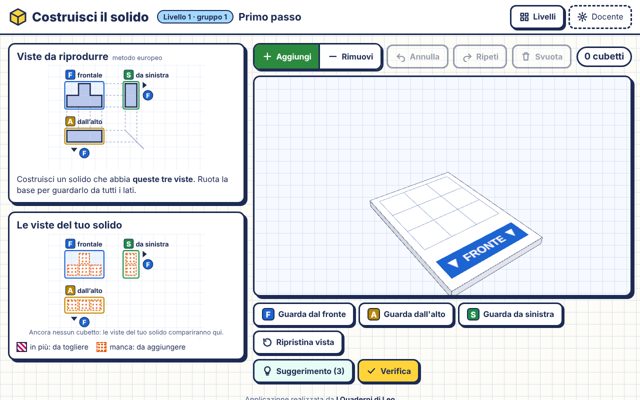 Schermata dell'app Costruisci il solido