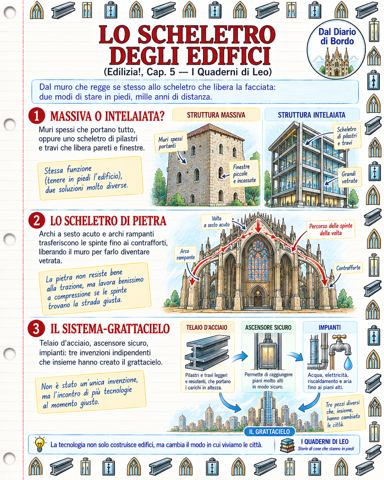 Lo scheletro degli edifici