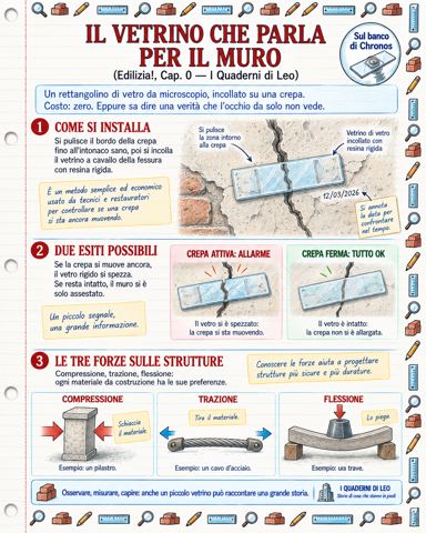 Il vetrino che parla per il muro