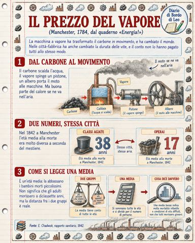 Il prezzo del vapore a Manchester