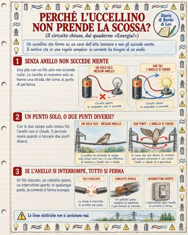 L'uccellino sul cavo