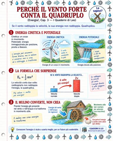 Perché il vento forte conta il quadruplo