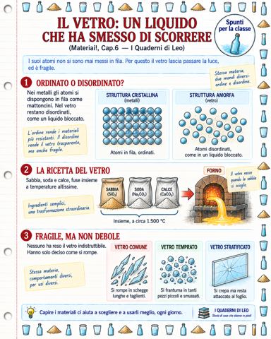 Il vetro: un liquido che ha smesso di scorrere