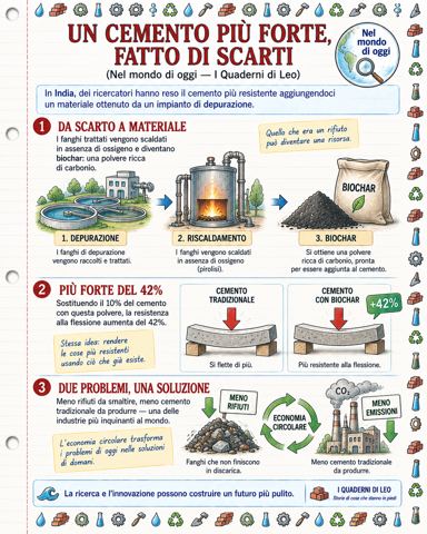 Un cemento più forte, fatto di scarti